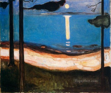 luz de la luna 1895 Edvard Munch Expresionismo Pinturas al óleo